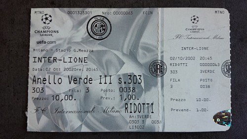 Inter milan lyon 2002 - lyon,