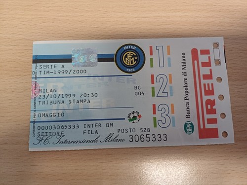 Biglietto calcio football - calcio,