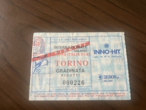 Inter torino biglietto ticket - inter-torino, biglietto/ticket