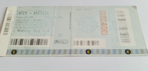Used ticket inter milan - used,