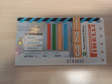 BIGLIETTO CALCIO FOOTBALL