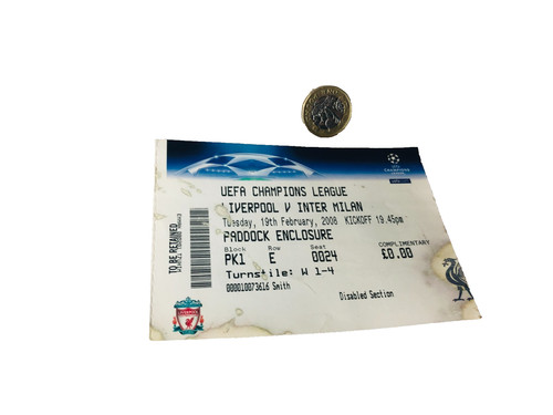 Biglietto calcio liverpool - calcio,