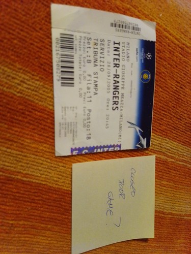 Inter milan v rangers - 05/06,
