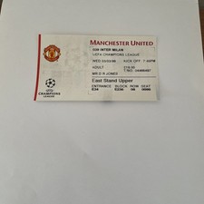 RARO BIGLIETTO MANCHESTER