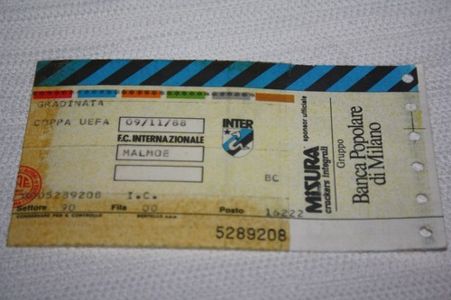 Ticket inter milan v malmoe - milan,