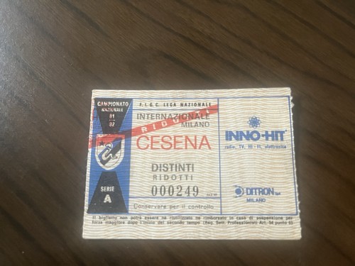 Inter cesena biglietto ticket - inter-cesena, biglietto/ticket