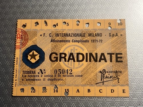 Inter abbonamento 1971 1972 - inter, 1971/1972