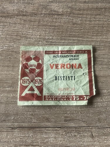 Inter verona biglietto - inter-verona, biglietto/ticket
