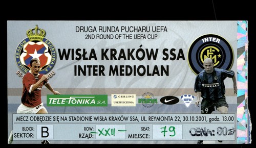 Biglietto 2000 wisła cracovia - biglietto,