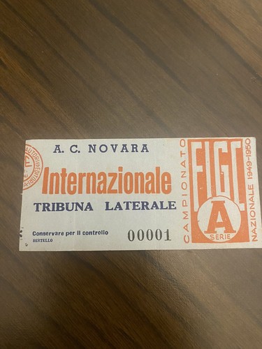 Novara inter biglietto ticket - novara-inter, biglietto/ticket