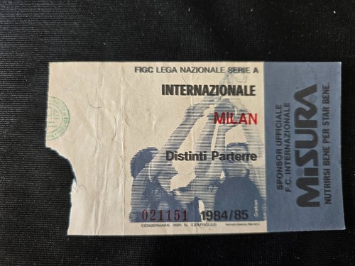 Biglietto ticket inter milan - inter,