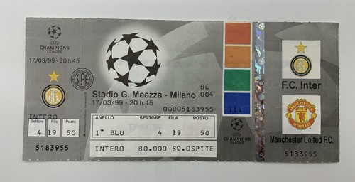 Raro biglietto inter - inter, milan