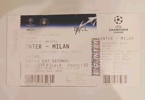 Ticket biglietto stadio calcio - biglietto,