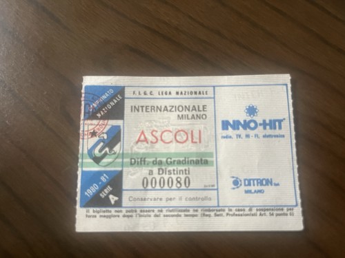 Inter ascoli biglietto ticket - inter-ascoli, biglietto/ticket