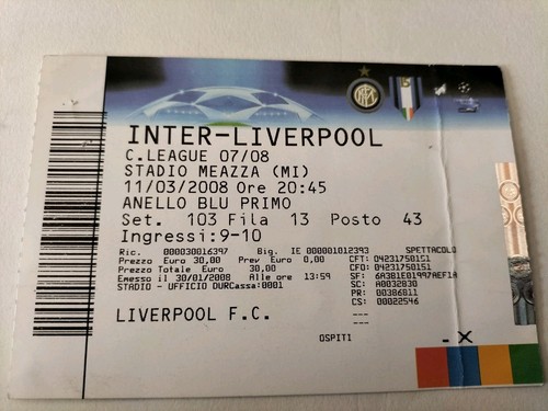 Biglietto partita inter - partita, milan