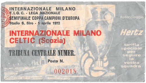 Raro biglietto partita - partita, calcio