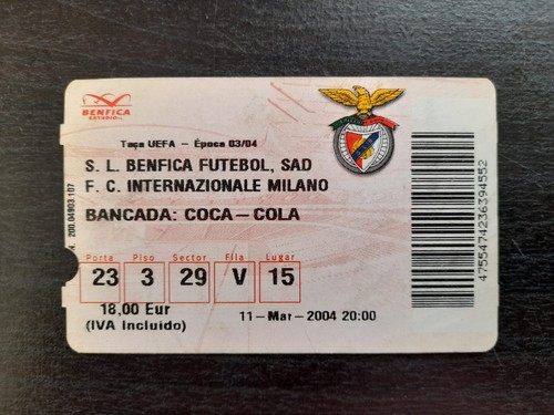 Biglietto benfica inter - biglietto,