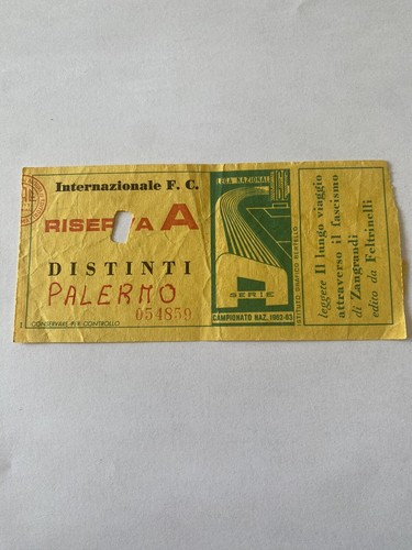 Inter palermo biglietto - inter-palermo, biglietto/ticket